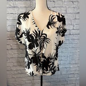 Beacon Black and White Floral Blouse